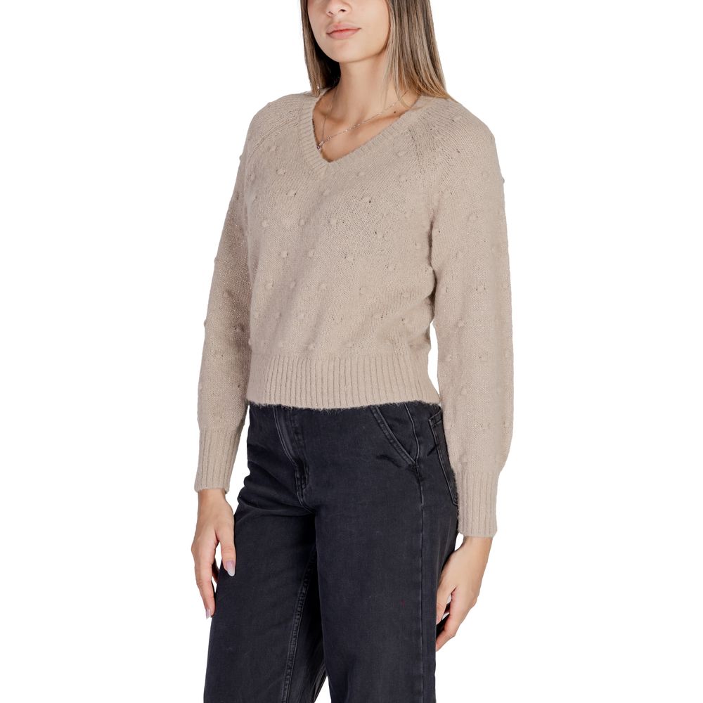 Vila Clothes Guld Polyester Sweater