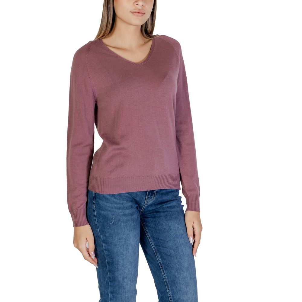 Sandro Ferrone Pink Merino Toppe &amp; T-shirt