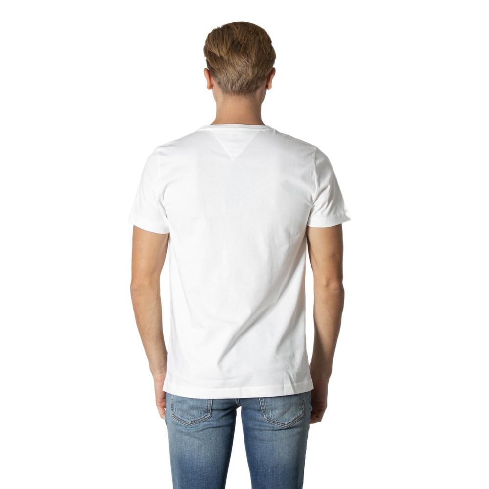 Tommy Hilfiger T-shirt i creme bomuld