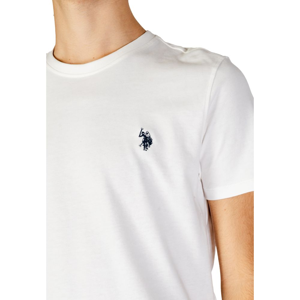 US POLO ASSN. Hvid T-shirt i bomuld