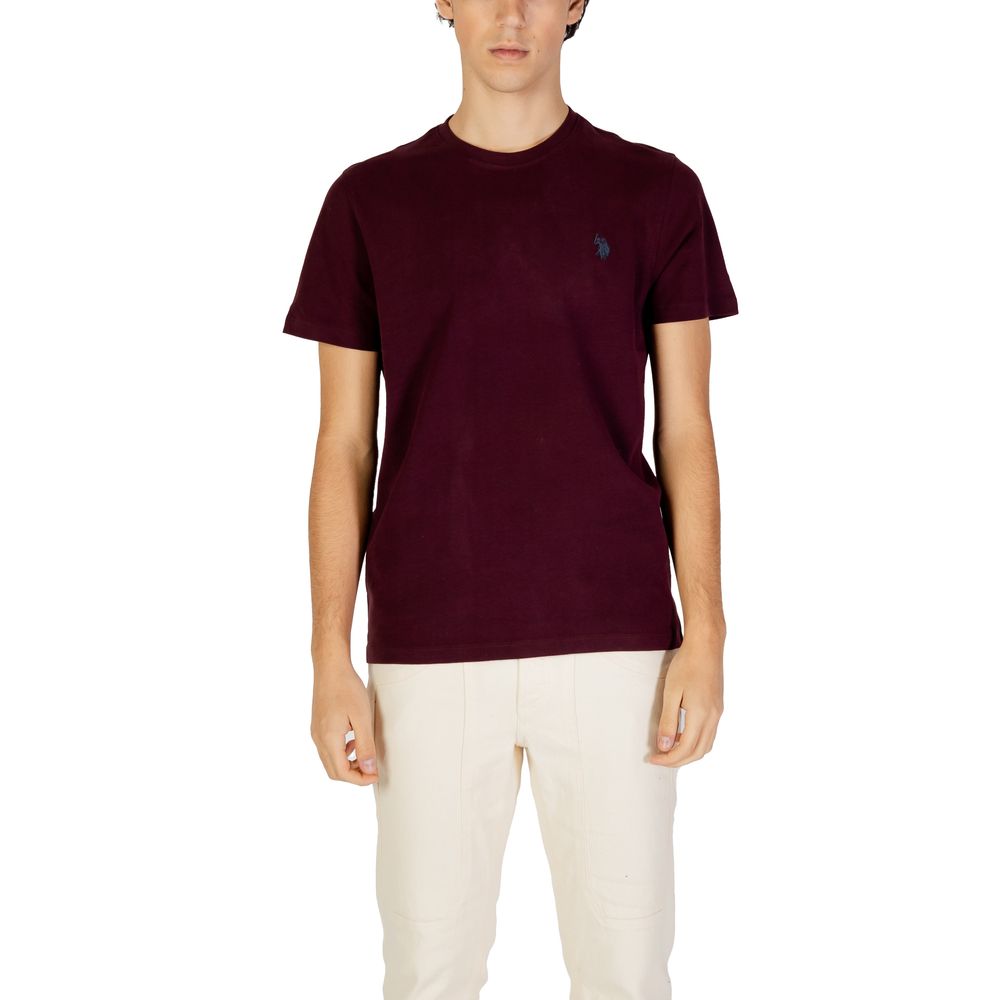 US POLO ASSN. Bordeaux T-shirt i bomuld