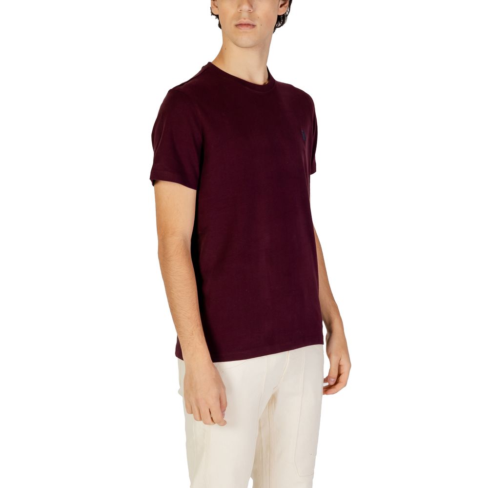 US POLO ASSN. Bordeaux T-shirt i bomuld