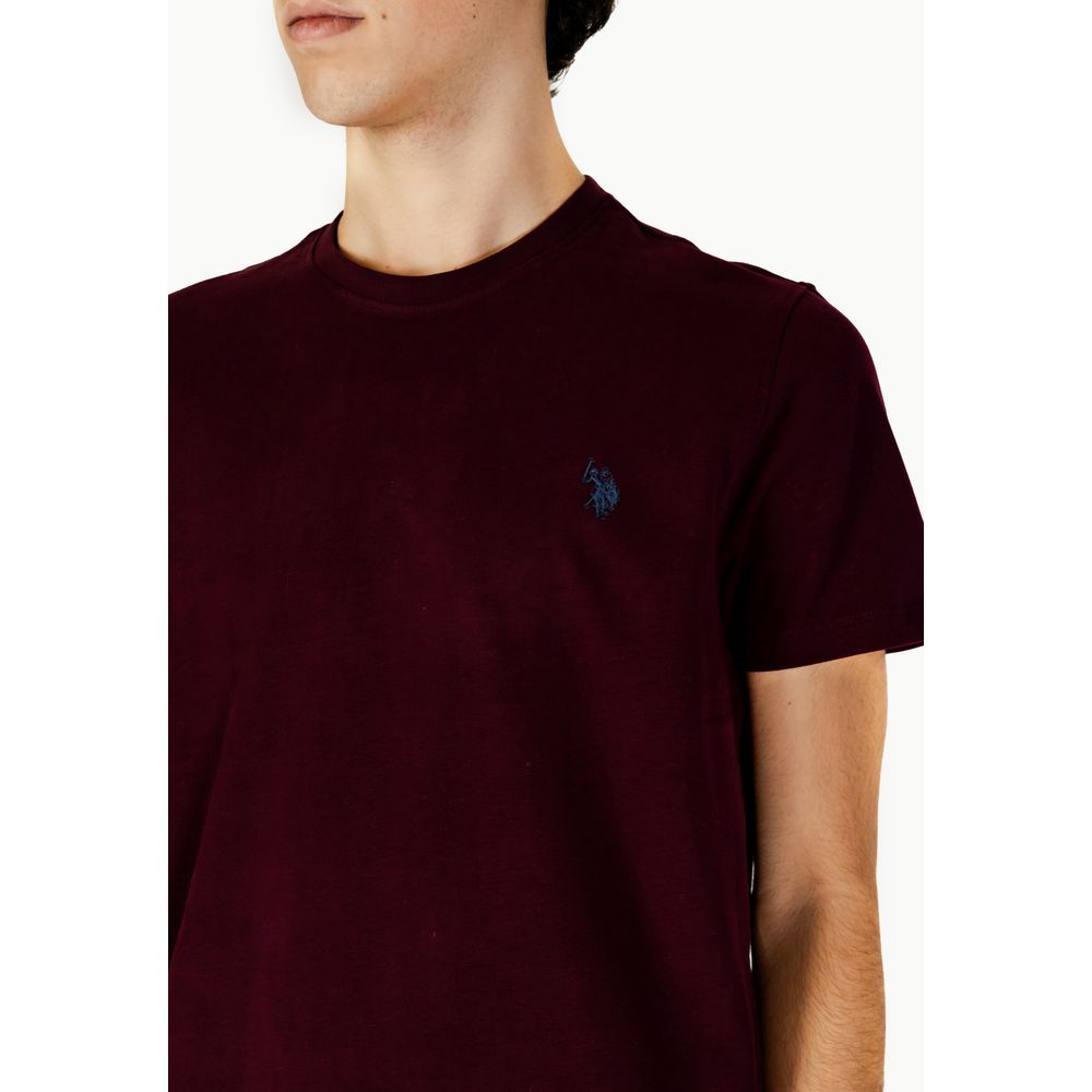 US POLO ASSN. Bordeaux T-shirt i bomuld