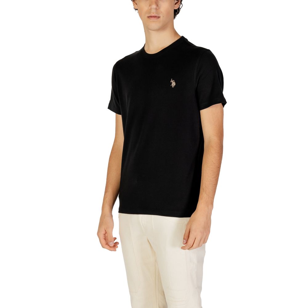 US POLO ASSN. Sort T-shirt i bomuld