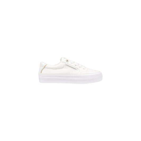 Tommy Hilfiger creme sneaker i genanvendt bomuld