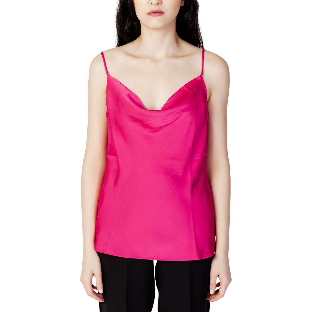 Vila Clothes Pink Polyester Toppe &amp; T-Shirt