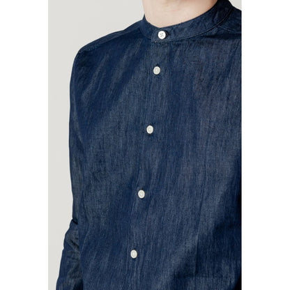 Peuterey Blue Cotton Shirt