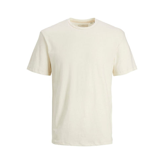 Jack Jones Cream Bomuld T-Shirt