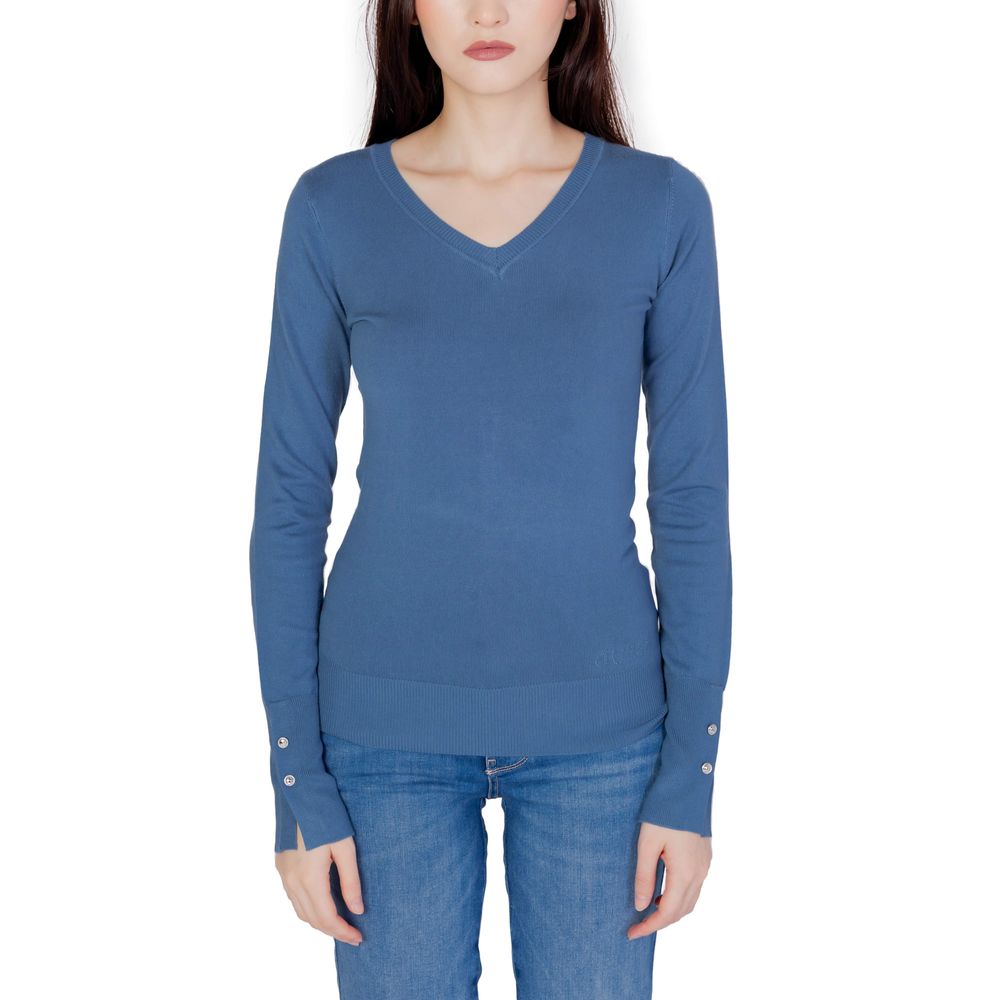 Guess Blue Cotton Tops & T-Shirt