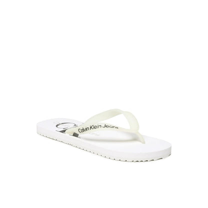 Calvin Klein Jeans hvid polyethylen sandal