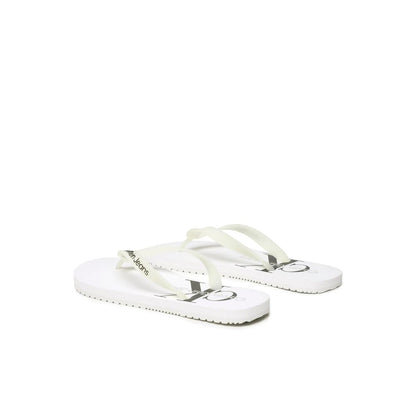 Calvin Klein Jeans hvid polyethylen sandal