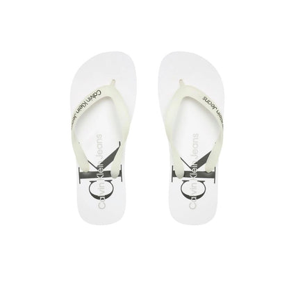 Calvin Klein Jeans hvid polyethylen sandal