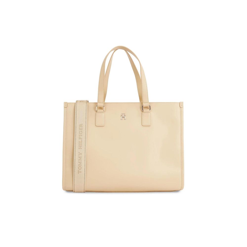 Tommy Hilfiger Beige Polyethylene håndtaske