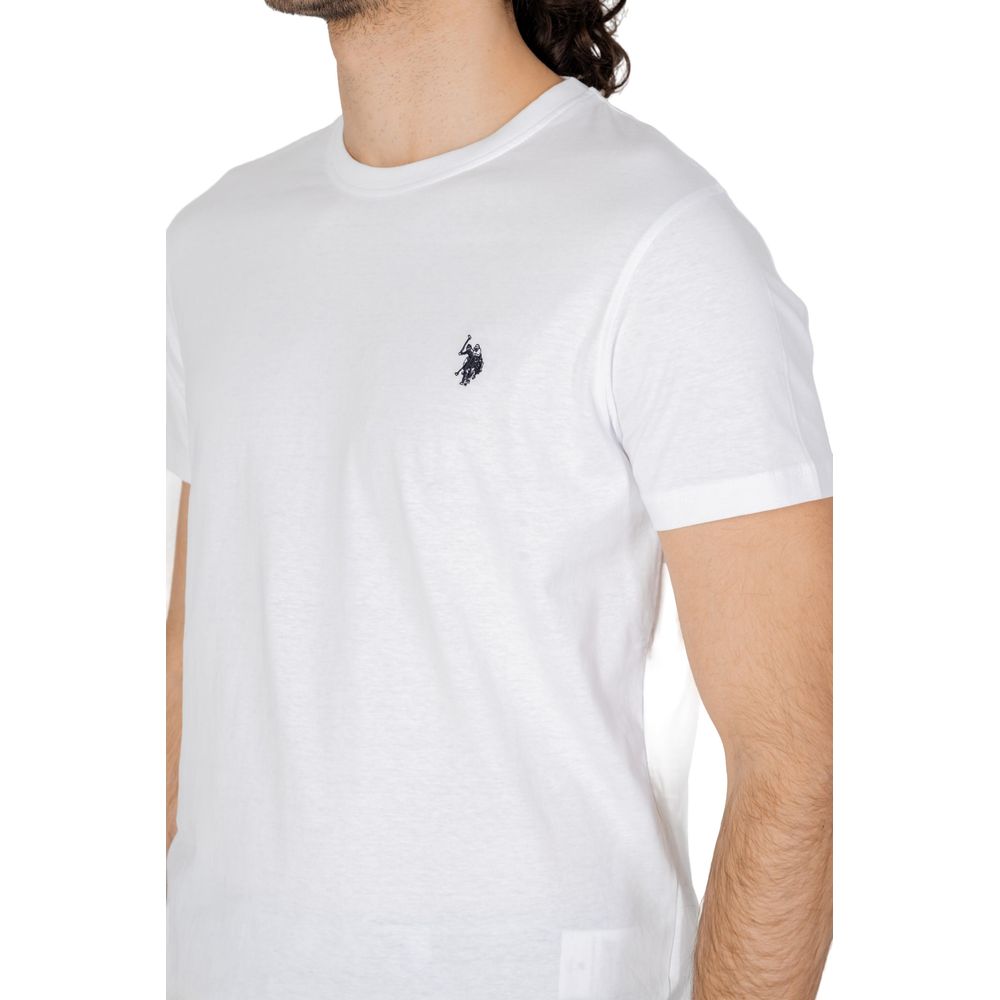 US POLO ASSN. Hvid T-shirt i bomuld