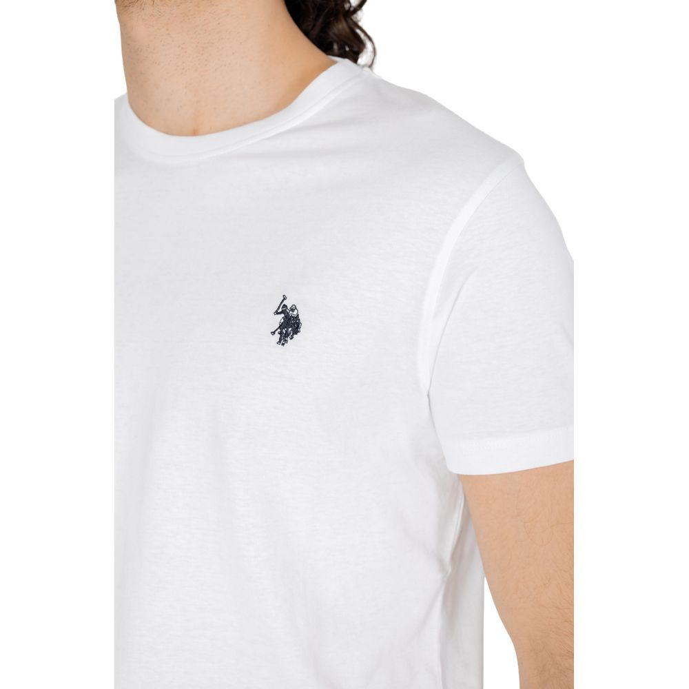 US POLO ASSN. Hvid T-shirt i bomuld