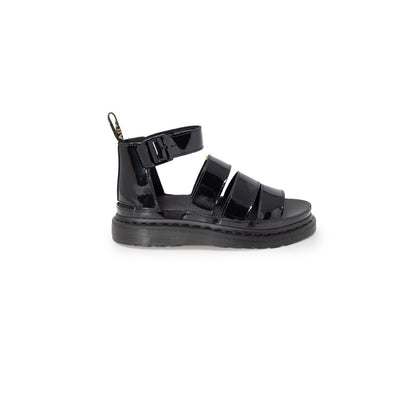 Dr. Martens sort lædersandal