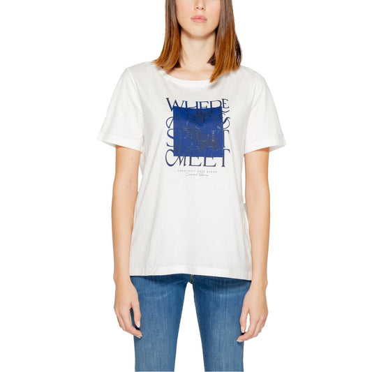 Street One hvide bomuldstoppe og T-shirt