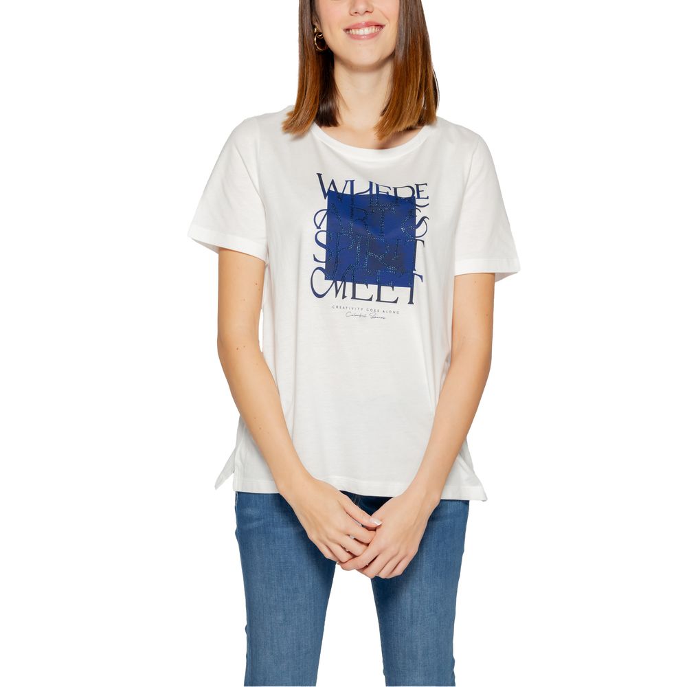 Street One hvide bomuldstoppe og T-shirt