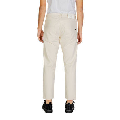 Gianni Lupo Cremefarvede Bomuld Jeans &amp; Bukser