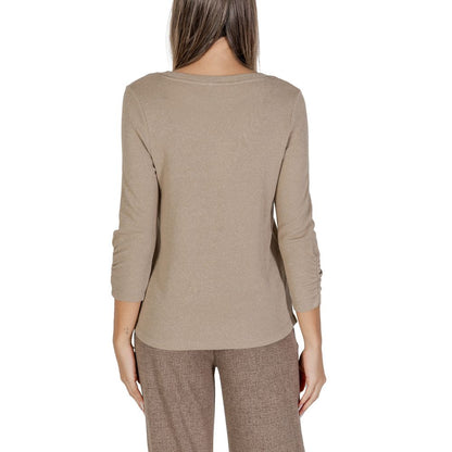 Street One Beige Polyester Toppe &amp; T-shirt