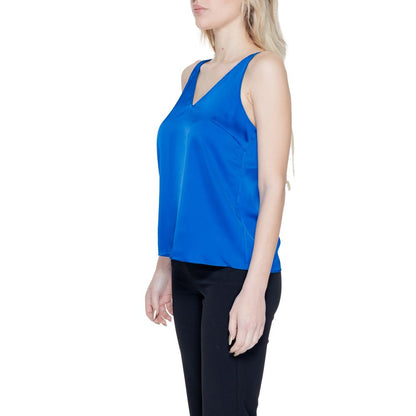 Vila Tøj Blå Polyester Toppe &amp; T-shirt