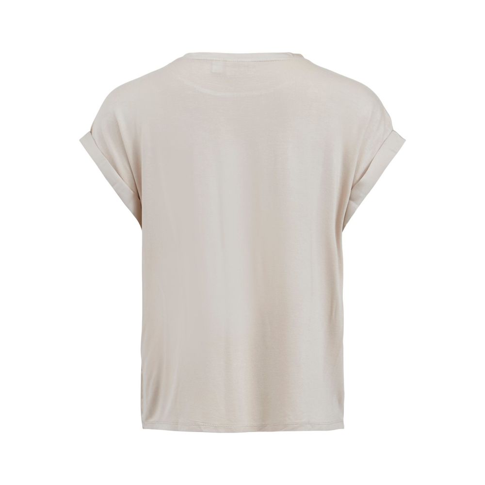 Vila Clothes Guld Bomuld Toppe &amp; T-shirt