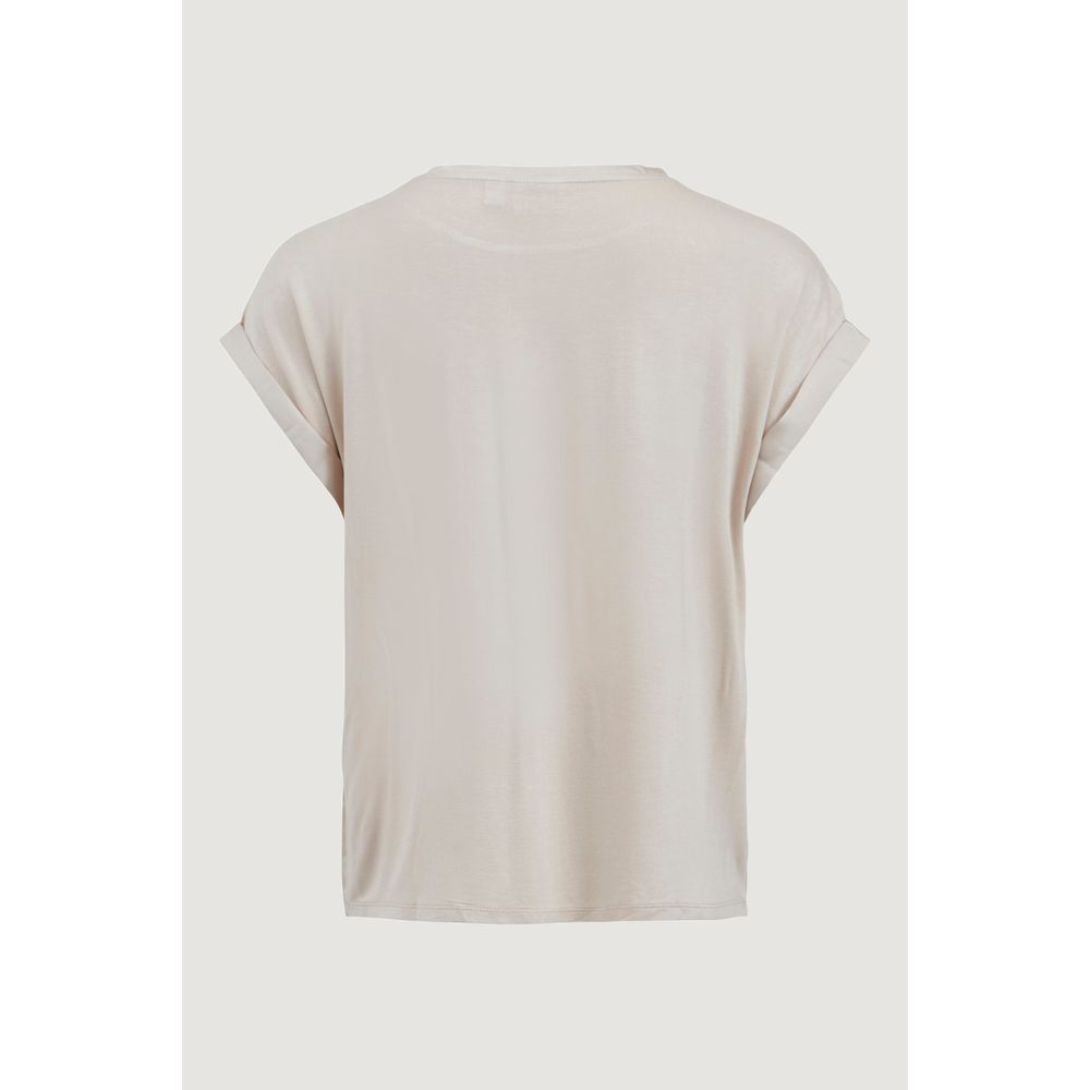 Vila Clothes Guld Bomuld Toppe &amp; T-shirt