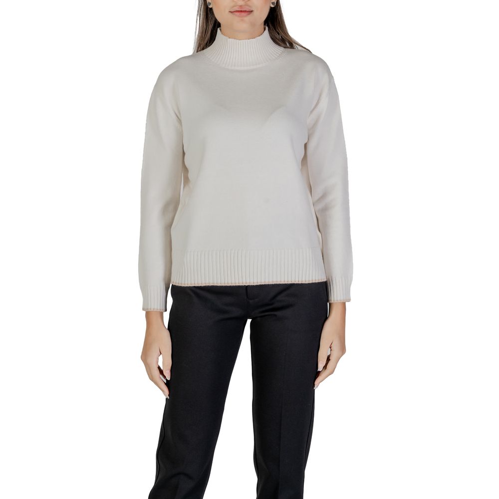 Street One Creme Polyester Sweater