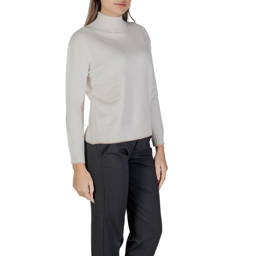 Street One Creme Polyester Sweater