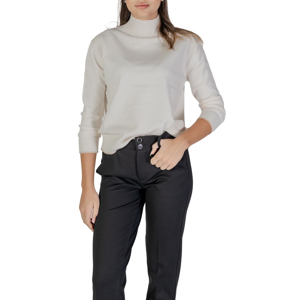 Street One Creme Polyester Sweater