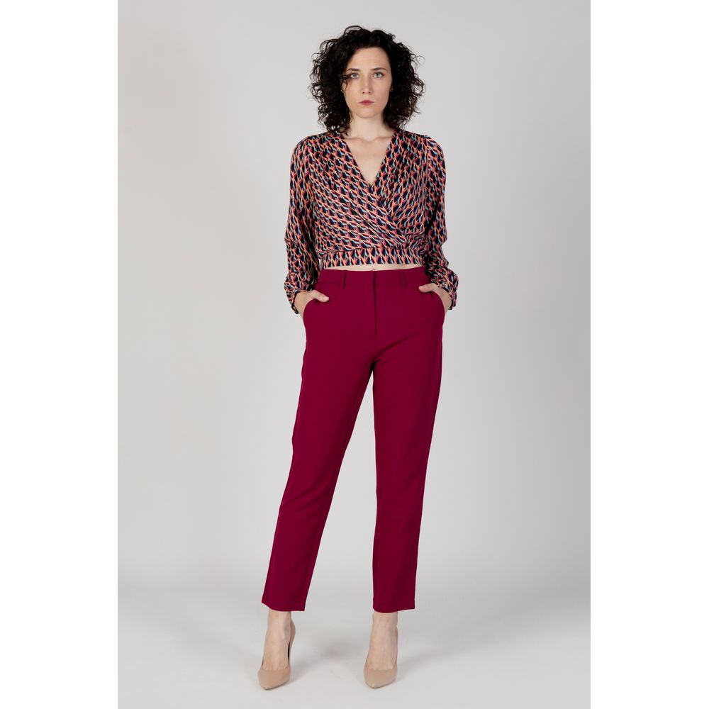 Vila Clothes Bordeaux Polyester jeans og bukser