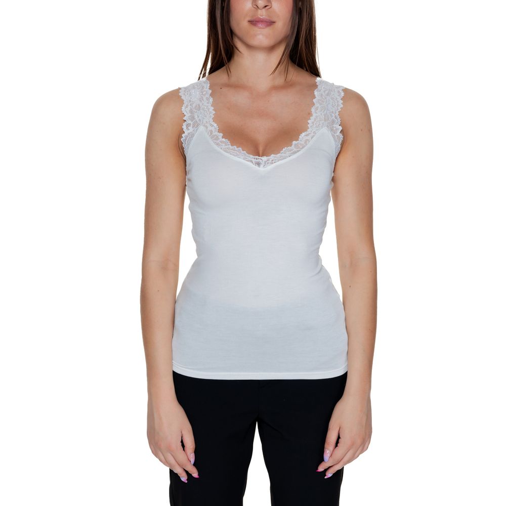 Vero Moda White Viscose Toppe &amp; T-Shirt