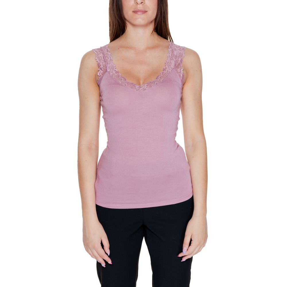 Vero Moda Pink Viscose Toppe &amp; T-shirt