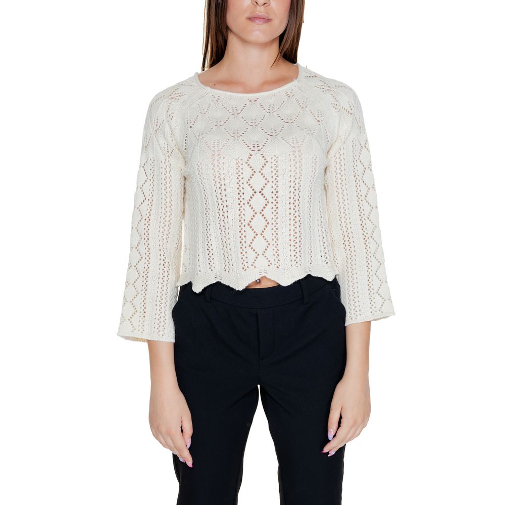 Vero Moda Beige Bomuld Toppe &amp; T-shirt