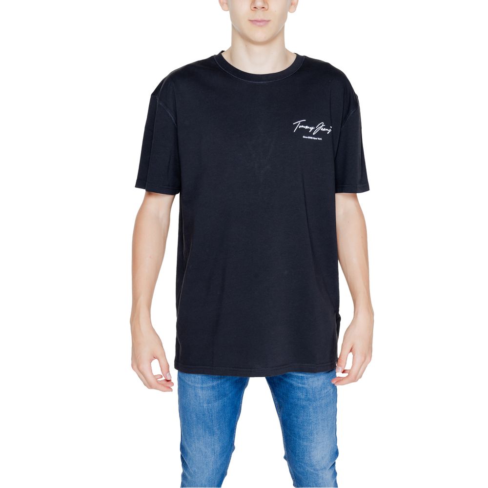 Tommy Hilfiger Jeans Sort bomuld T-shirt