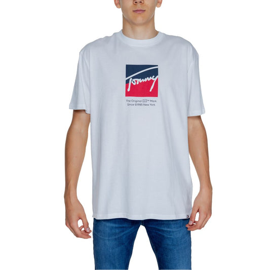 Tommy Hilfiger Jeans hvid bomuld Rigenerato T-shirt