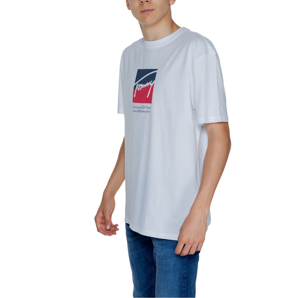 Tommy Hilfiger Jeans hvid bomuld Rigenerato T-shirt