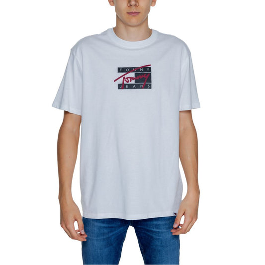 Tommy Hilfiger Jeans hvid bomuld Rigenerato T-shirt