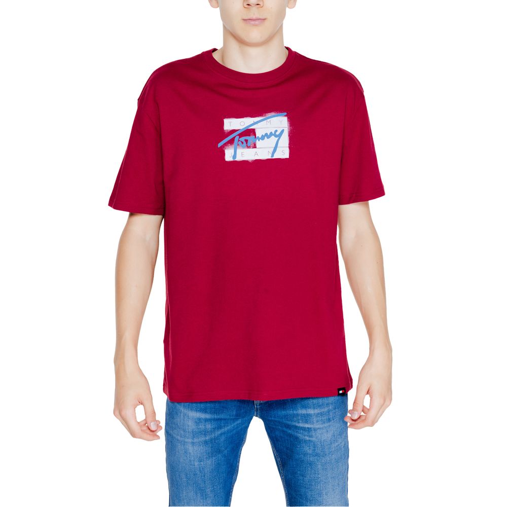 Tommy Hilfiger Jeans Bordeaux Bomuld Rigenerato T-shirt