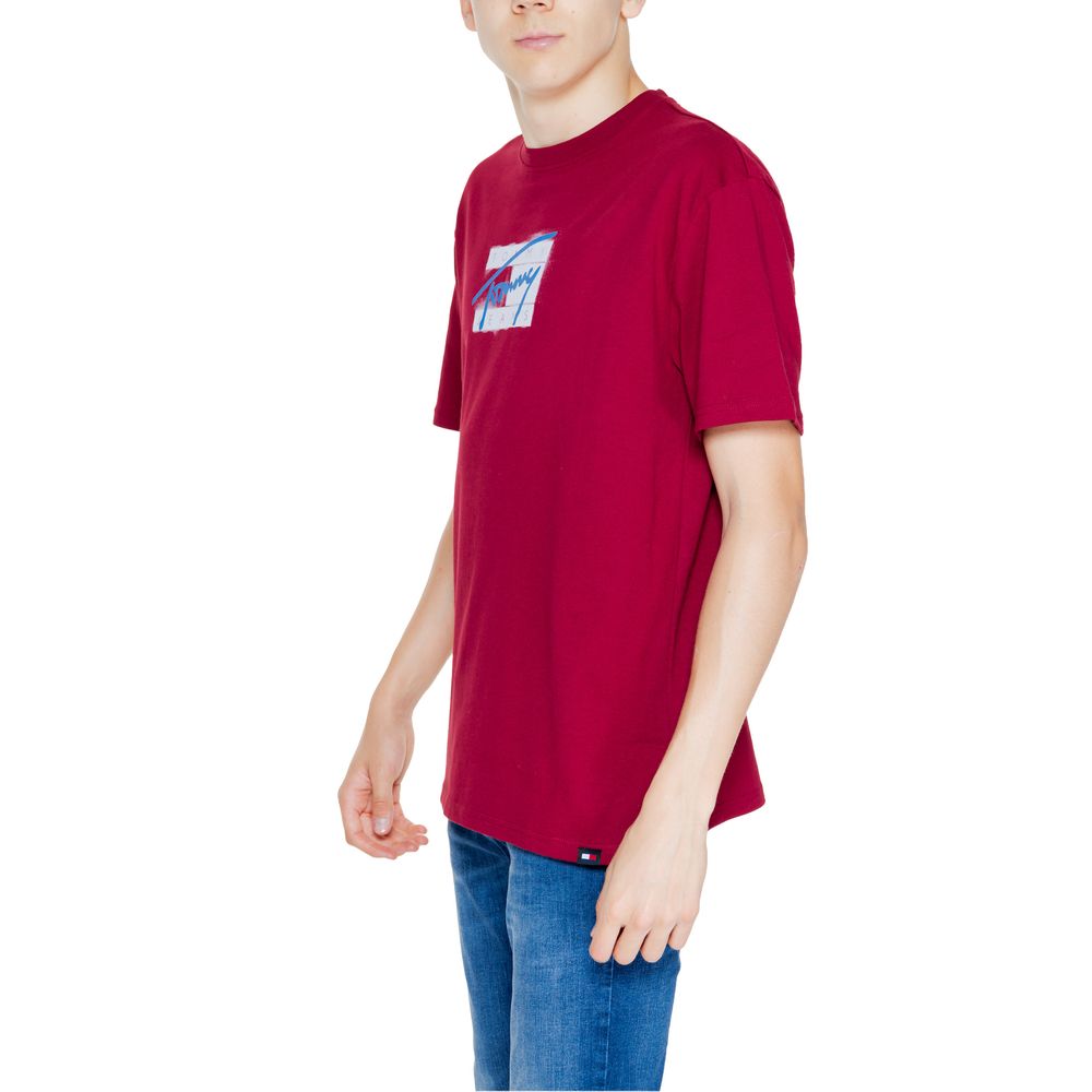 Tommy Hilfiger Jeans Bordeaux Bomuld Rigenerato T-shirt