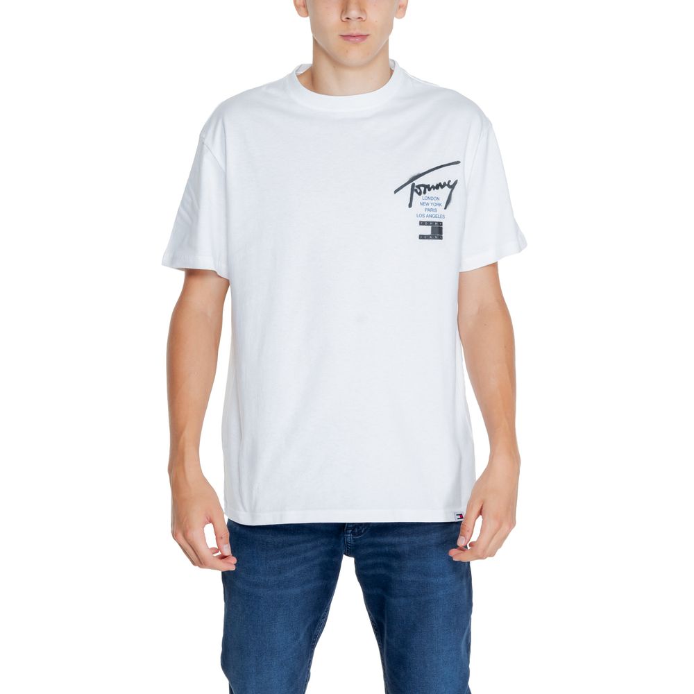 Tommy Hilfiger Jeans hvid bomuld Rigenerato T-shirt