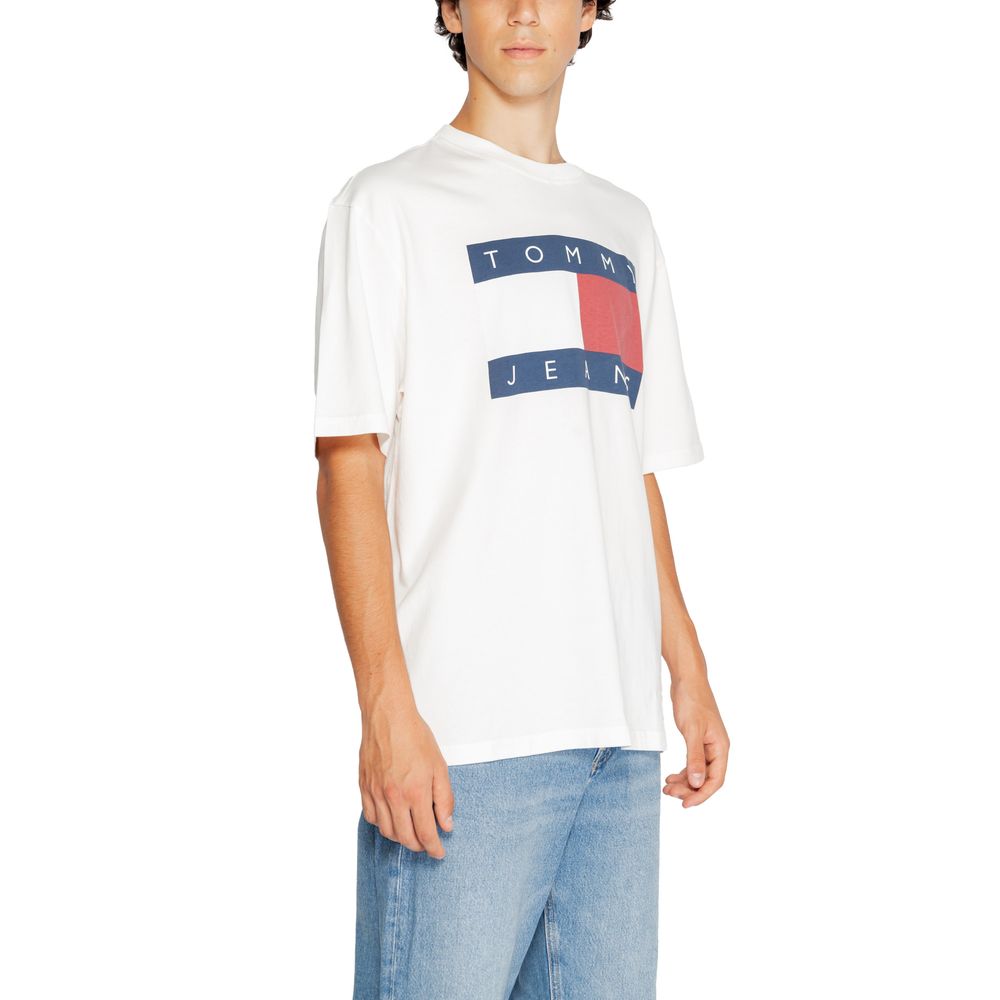 Tommy Hilfiger Jeans Hvid T-shirt i bomuld