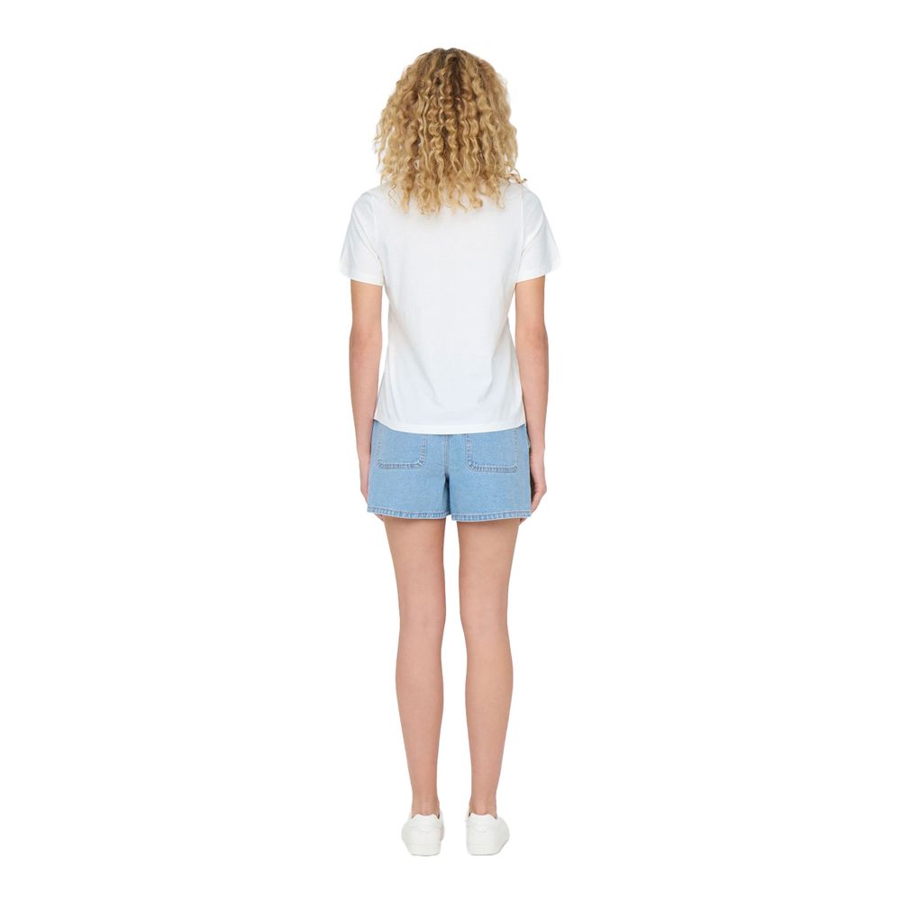 Jacqueline De Yong Hvide Bomuldstoppe &amp; T-shirt