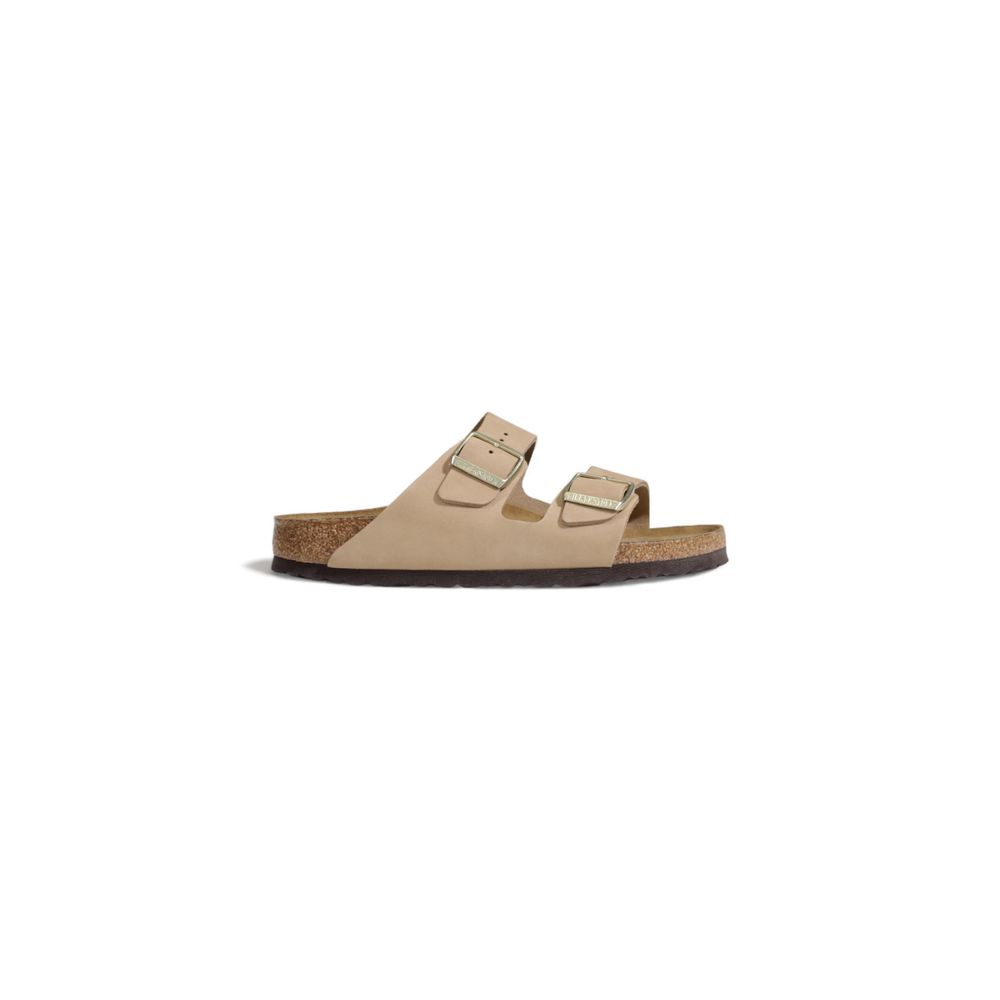 Birkenstock Beige Nubuck Lædersandaler