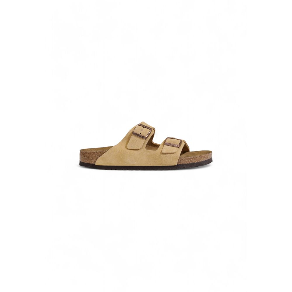 Birkenstock beige ruskindssandal