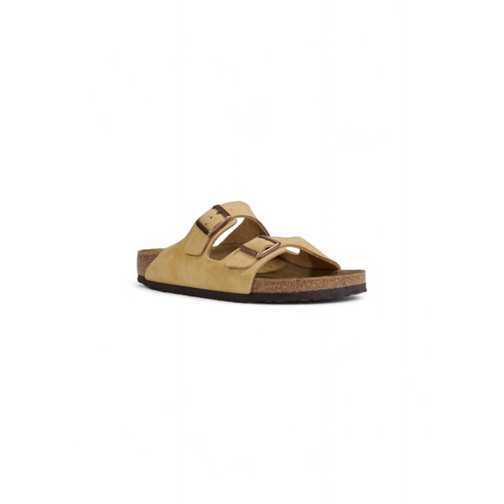 Birkenstock beige ruskindssandal