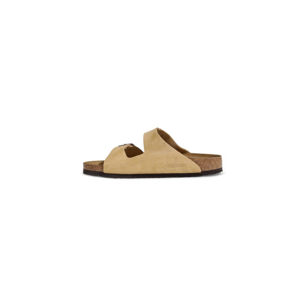 Birkenstock beige ruskindssandal