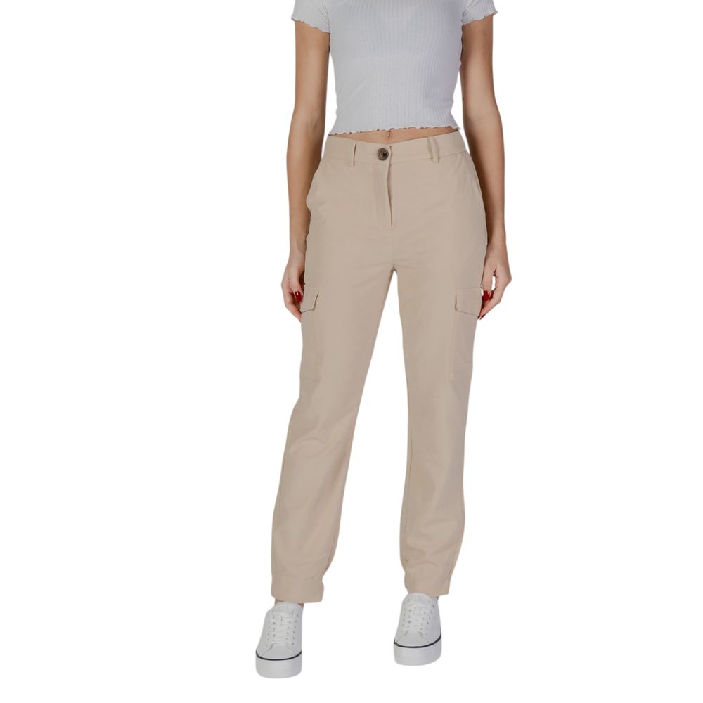 B.Young Beige polyester jeans og bukser