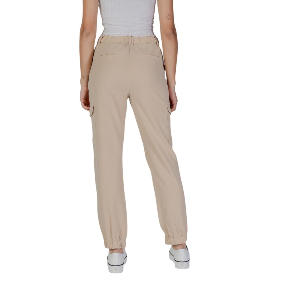 B.Young Beige polyester jeans og bukser