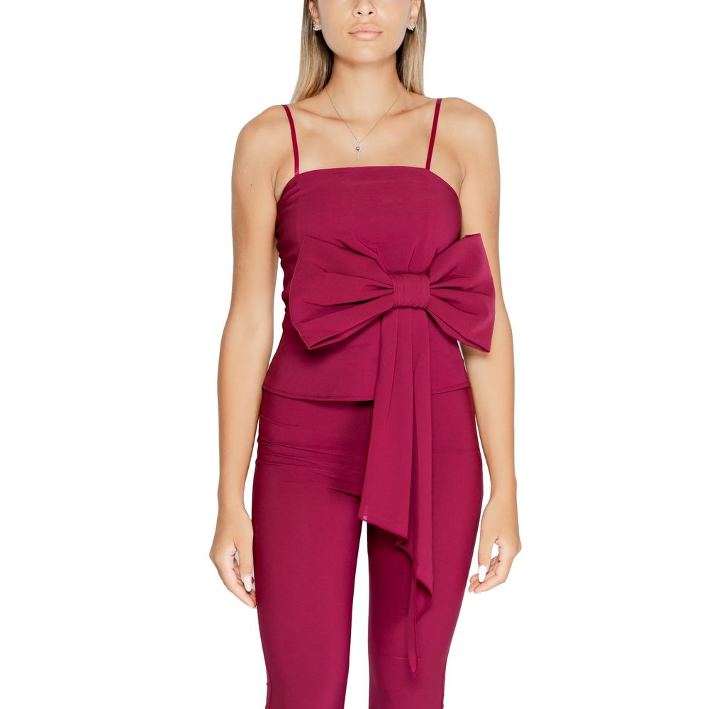 Rinascimento Bordeaux Polyester Toppe &amp; T-shirt
